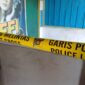 Tempat kejadian yang telah disegel polisi seusai kejadian berdarah 