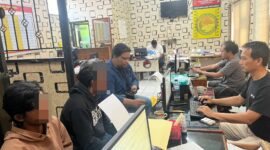 Foto ketika menjalani pemeriksaan oleh Polresta Cilacap 
