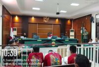 Foto : Ketika Sidang praperadilan Berlangsung Di pengadilan negeri Magelang pada Selasa 5 AGUSTUS 2025