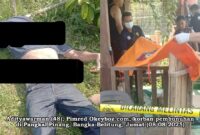 Foto pasca ditemukan kasat korban 