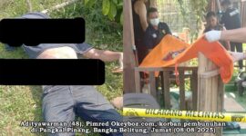 Foto pasca ditemukan kasat korban 