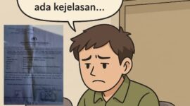 Foto ilustrasi serta bukti laporan korban
