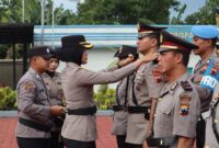 Foto saat Sertijab Berlangsung Dipimpin oleh Kapolres Semarang AKBP Ratna Quratul Ainy, S.I.K., M.Si.
 