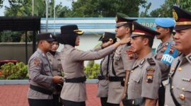 Foto saat Sertijab Berlangsung Dipimpin oleh Kapolres Semarang AKBP Ratna Quratul Ainy, S.I.K., M.Si.
 