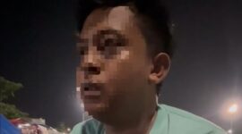 Foto salah satu korban ketika diwawancarai awak media