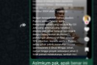 Foto tangkap layar ketika Kanit di konfirmasi 