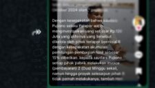 Foto tangkap layar ketika Kanit di konfirmasi 