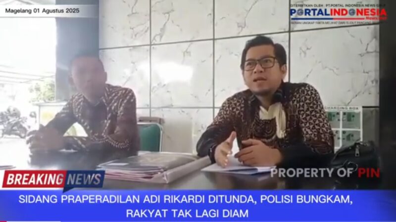 Foto kuasa hukum ketika diwawancarai oleh awak media