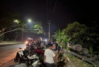 Foto kendaraan yang mengalami laka 