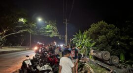 Foto kendaraan yang mengalami laka 