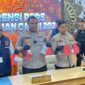 Foto : Kapolres Blora disela konfersi pers yang ngawor dalam keteranganya 