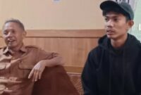 Foto : Nail Ardiansyah Ketika meluapkan kekecewaannya karena tak di trima kerja 