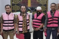 Foto para pelaku yang ditahan kejaksaan Bekasi 