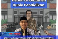 Foto : ilustrasi & Foto Plt Kepala Disdikpora, Agus, Yang bungkam ketika Dikonfirmasi 
