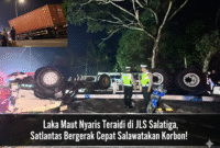 Foto : paska kejadian laka tersebut 01/10/2025