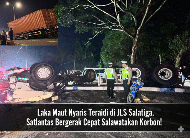 Foto : paska kejadian laka tersebut 01/10/2025
