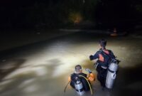 Foto : ketika melakukan pencarian korban 