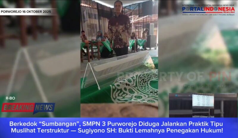 Foto: kepala sekolah Teguh widodo menyampaikan secara terbuka kepada para wali murid mengenai rencana iuran atau “sumbangan” dengan nominal yang telah ditentukan.
Pernyataan tersebut disampaikan di hadapan seluruh wali siswa dalam rapat pleno komite sekolah