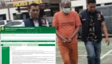 Foto ketika pelaku digiring polisi polres Blora.dan hasil putusan sidang yang menjadi perhatian publik 