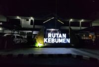 Foto : Penampakan Depan Rutan Kebumen Dimalam Hari