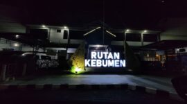Foto : Penampakan Depan Rutan Kebumen Dimalam Hari