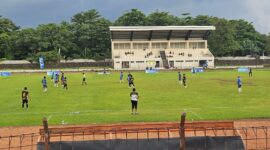 Foto : Ketika Pertandingan Liga Desa Berlangsung