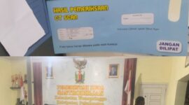 Foto ketika mediasi di kelurahan dan hasil pemeriksaan medis 