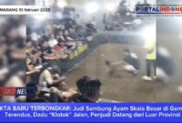 Foto ketika sabung ayam Berlangsung lali Dilanjutkan dengan judi Dadu di Gembol kecamatan Bawen kabupaten Semarang 