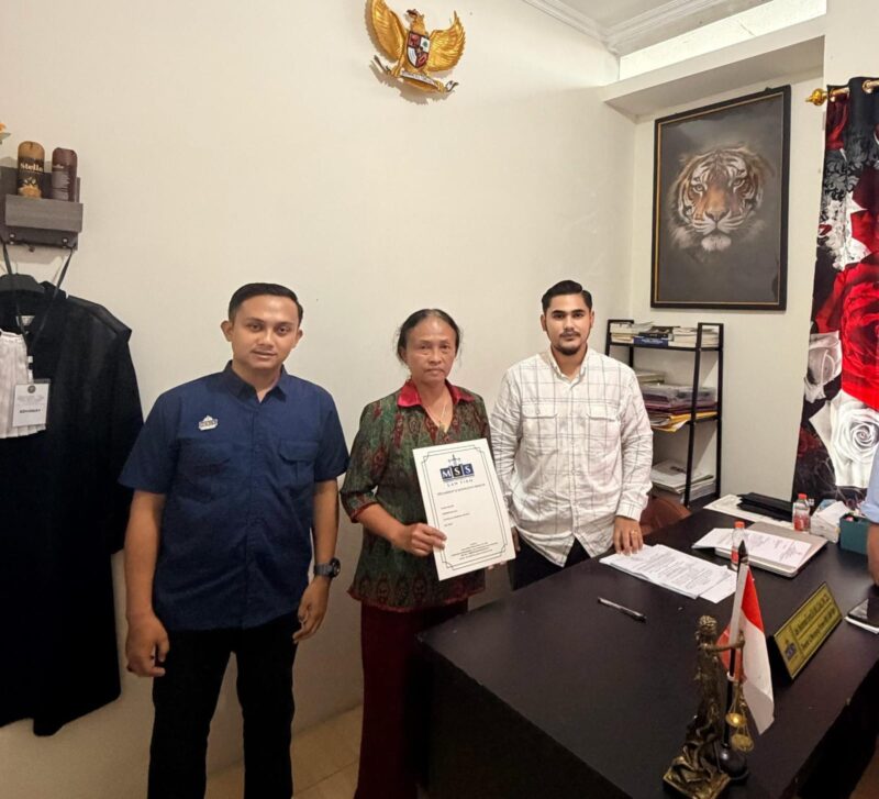 Foto :Kuasa hukum Sri Mulyani dari MSS LAW FIRM, Adv. Muhamad Suryo, S.H., M.H. dan Adv. Ulil Albab, S.H.,