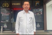 Foto : John L Sitomorang SH., MH. Ketika memberikan keterangan kepada awak media