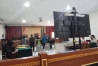 Foto : ketika sidang praperadilan Dilaksanakan