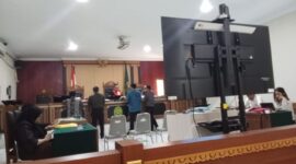 Foto : ketika sidang praperadilan Dilaksanakan