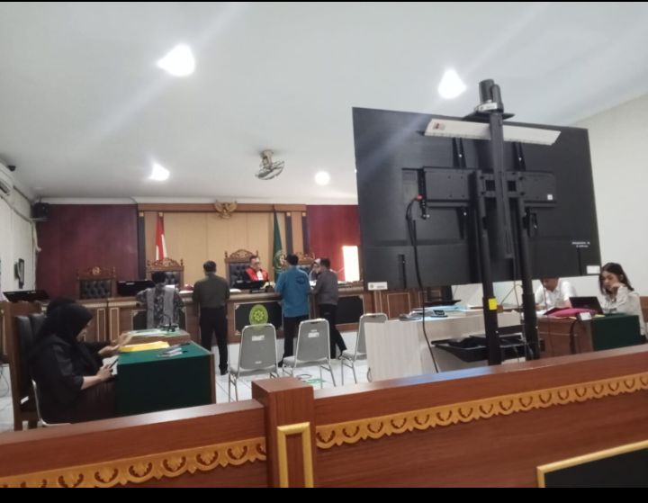 Foto : ketika sidang praperadilan Dilaksanakan