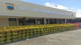 Foto : tumpukan GAS LPG 3Kg Subsidi yang Disalah Gunakan Mafia migas. Yang Merugikan negara dan masarakat 