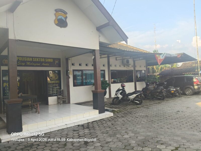 Foto : Kondisi Polsek Simo Boyolali Yang Menjadi Perhatian publik 