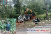 Foto : Ketika Awak Media mendapatkan Suatu Temuan Diduga Tambang Elegal di Karanganyar Sabtu 25 April 2026