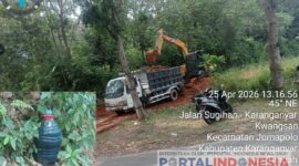 Foto : Ketika Awak Media mendapatkan Suatu Temuan Diduga Tambang Elegal di Karanganyar Sabtu 25 April 2026