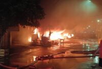 Foto: Kawasan Pasar Kanjengan Johar Kebakaran setelah Hujan