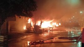 Foto: Kawasan Pasar Kanjengan Johar Kebakaran setelah Hujan