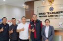 Foto: Disnaker Sumut bersama Awak Media