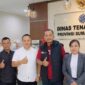 Foto: Disnaker Sumut bersama Awak Media