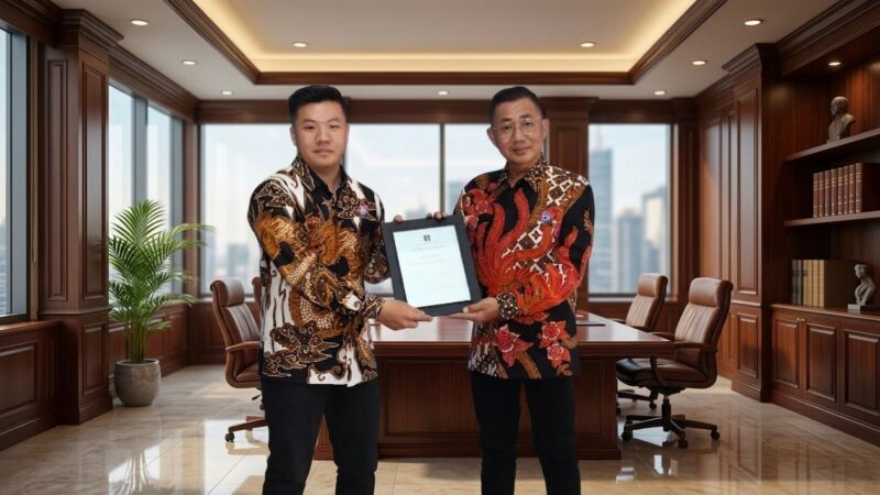 Foto : Sebelah kanan Direktur PT Anugrah Abadi Kencana, Marcellino Valent Gusna SM, dalam sebuah pertem tertutup bersama jajaran manajemen yang digelar di salah satu restoran prestisius di Kota Semarang, Minggu (10/5/2026).