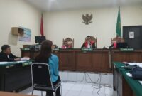 Foto : Salah Satu Saksi yang Tidak Sesuai keterangannya dalam BAP Kepolisian dan ketika Sidang Saksi