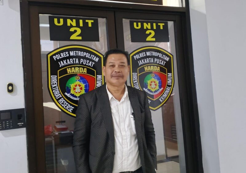 Foto : John L Situmorang SH., MH. kuasa Hukum Pelapor