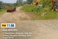 Foto : yang Diduga aktivitas tambang galian batuan dan sirtu di Dusun Banyu Urip, Desa Delik, Kecamatan Tuntang, Kabupaten Semarang