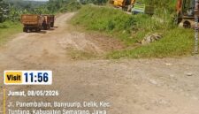 Foto : yang Diduga aktivitas tambang galian batuan dan sirtu di Dusun Banyu Urip, Desa Delik, Kecamatan Tuntang, Kabupaten Semarang