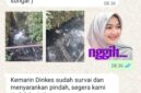 Foto : Tangkapan Layar Pesan Whatsapp Serta gambar pencemaran Lingkungan 