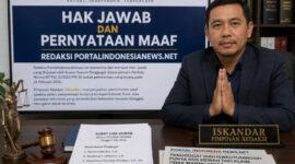 Foto : ilustrasi AI HAK JAWAB KUASA HUKUM PENGGUGAT DALAM PERKARA NOMOR 87/Pdt.G/2025/PN SLT DIMUAT, REDAKSI PORTALINDONESIANEWS.NET SAMPAIKAN PERMINTAAN MAAF