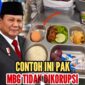 Foto: Contoh menu MBG yang tidak dikorupsi